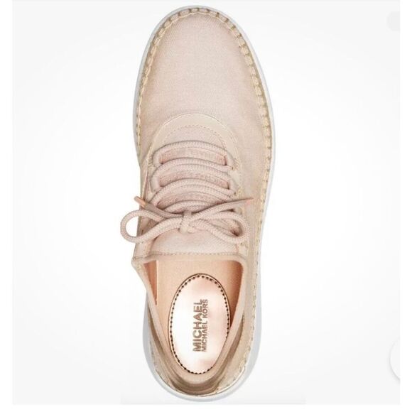 Michael Michael Kors pink finch canvas sneakers size 7.5 - Picture 3 of 12